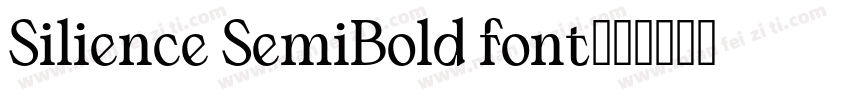 Silience SemiBold font字体转换